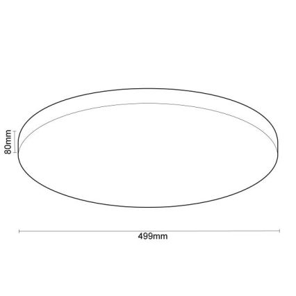 Plafoniera LED dimmerabile OPAL LED/48W/230V 2700-6500K Wi-Fi Tuya bianco + telecomando