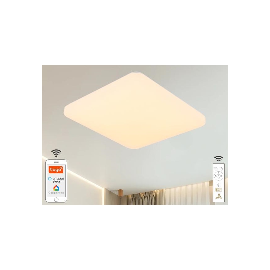 Plafoniera LED dimmerabile OPAL LED/48W/230V 2700-6500K Wi-Fi Tuya bianco + telecomando