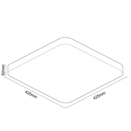 Plafoniera LED dimmerabile OPAL LED/48W/230V 2700-6500K Wi-Fi Tuya bianco + telecomando