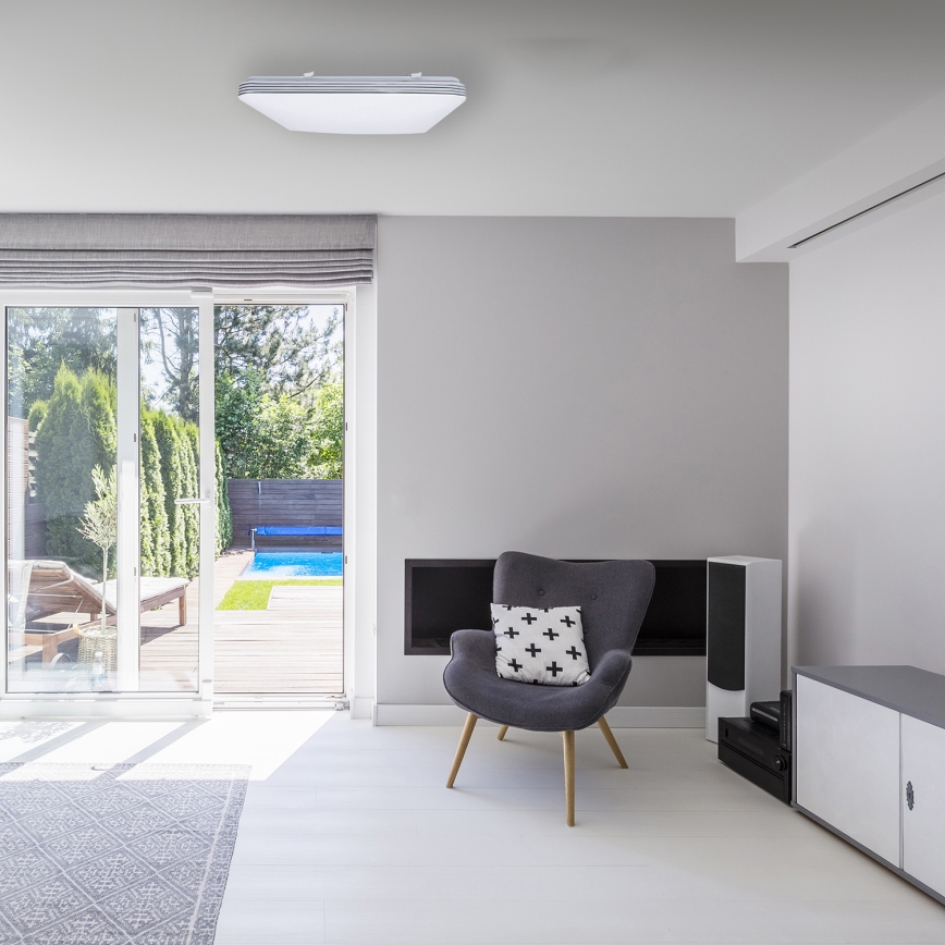 Plafoniera LED dimmerabile PALERMO LED/72W/230V + telecomando
