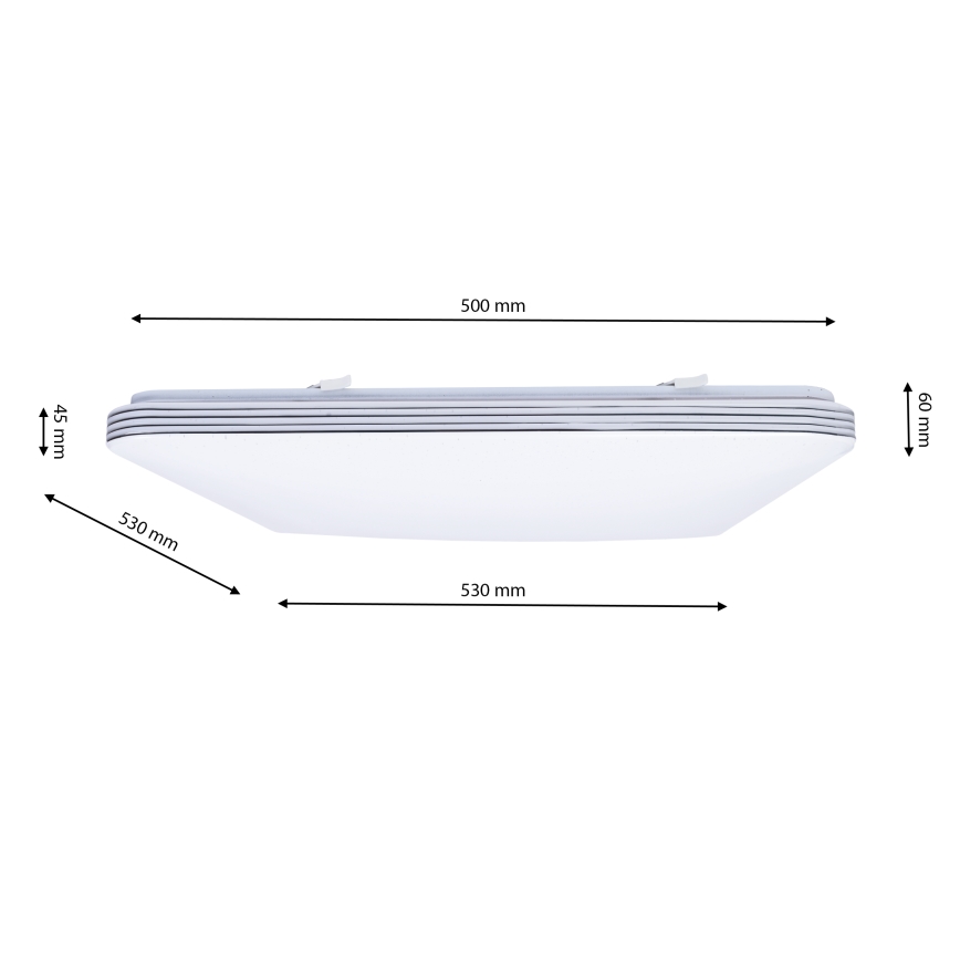Plafoniera LED dimmerabile PALERMO LED/72W/230V + telecomando