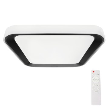 Plafoniera LED dimmerabile QUADRO LED/66W/230V 3000-6000K bianco/nero con telecomando