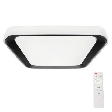 Plafoniera LED dimmerabile QUADRO LED/66W/230V 3000-6000K bianco/nero + telecomando