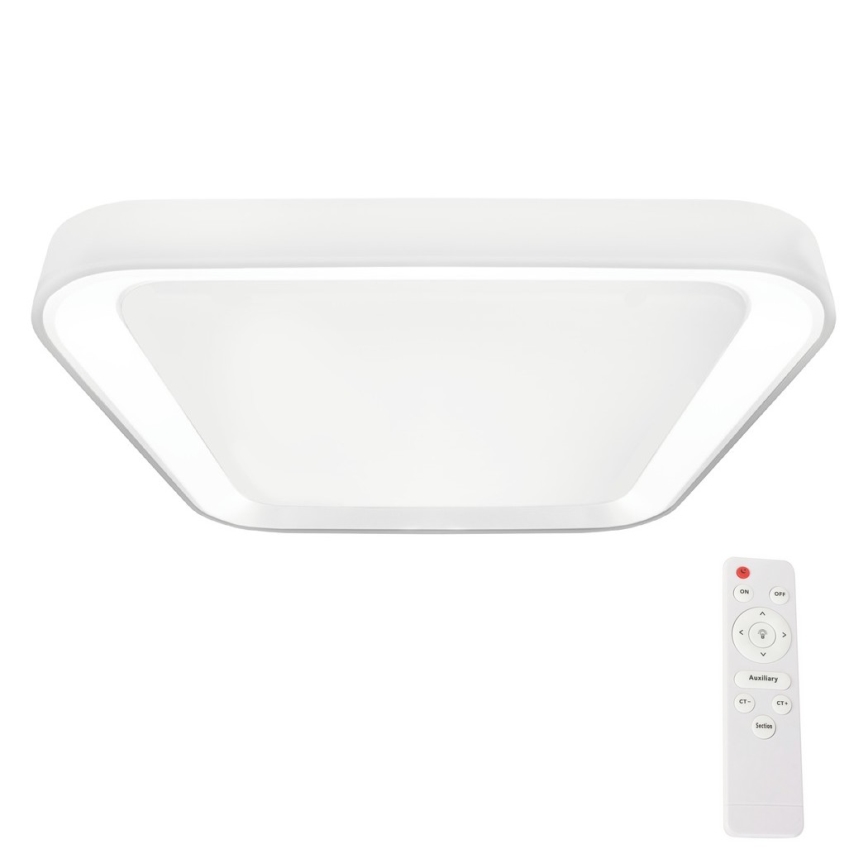 Plafoniera LED dimmerabile QUADRO LED/66W/230V 3000-6000K bianco + telecomando