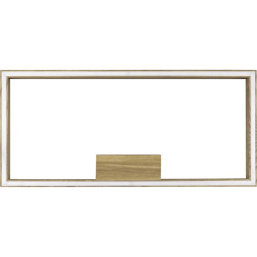 Plafoniera LED dimmerabile RAMME LED/34W/230V quercia opaco + telecomando