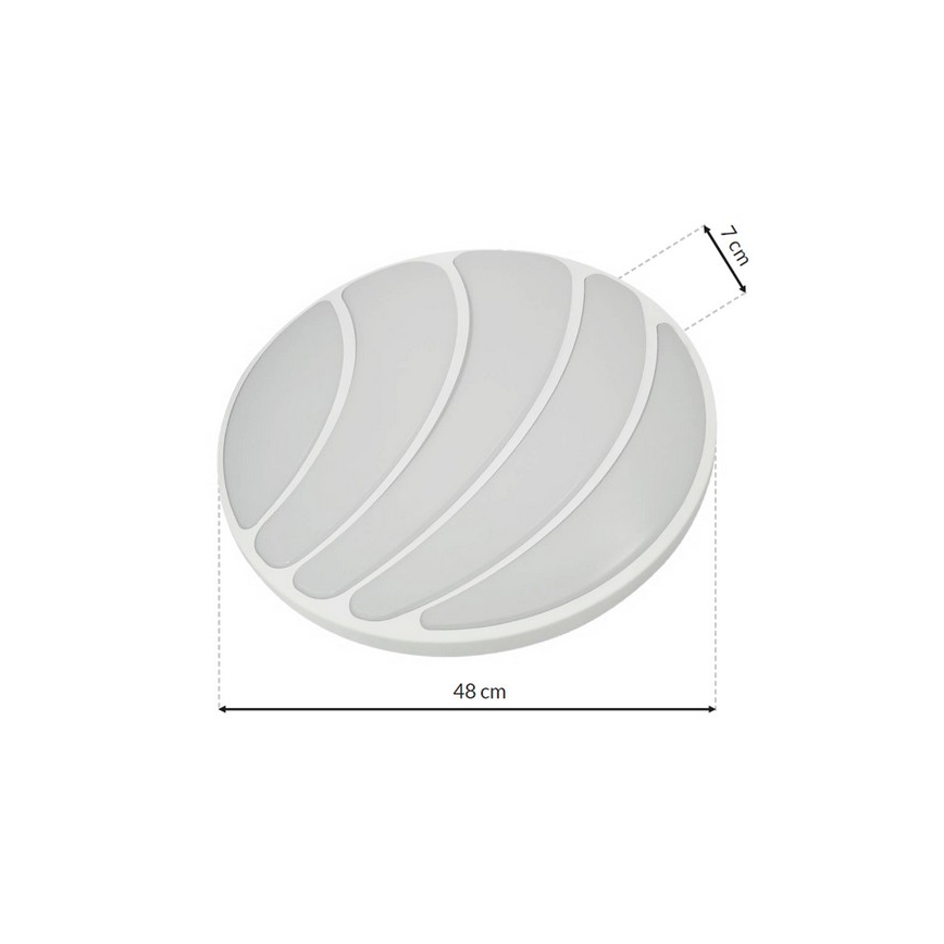 Plafoniera LED dimmerabile SHELL WHITE LED/40W/230V