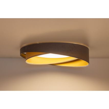 Plafoniera LED dimmerabile SMART GALAXY MODERN LED/24W/230V 3000-6500K Ø 55 cm grigio/beige/oro + telecomando