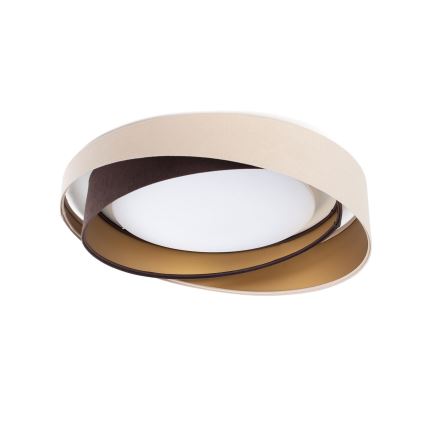 Plafoniera LED dimmerabile SMART GALAXY MODERN LED/24W/230V 3000-6500K Ø 55 cm beige/marrone/oro + telecomando
