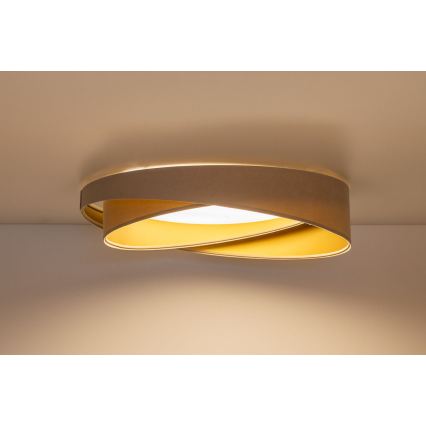 Plafoniera LED dimmerabile SMART GALAXY MODERN LED/24W/230V 3000-6500K Ø 55 cm beige/oro + telecomando
