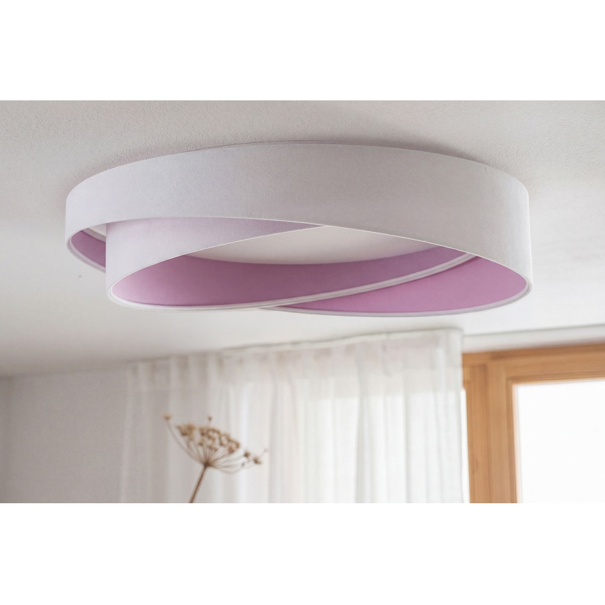 Plafoniera LED dimmerabile SMART GALAXY MODERN LED/24W/230V 3000-6500K Ø 55 cm bianco/viola + telecomando