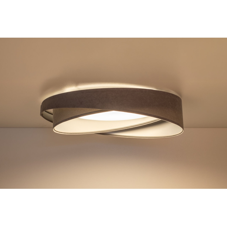 Plafoniera LED dimmerabile SMART GALAXY MODERN LED/24W/230V 3000-6500K diam. 55 cm grigio/argento + telecomando