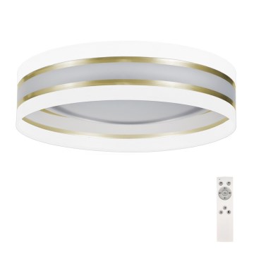 Plafoniera LED dimmerabile SMART CORAL GOLD LED/24W/230V bianco/oro + telecomando