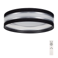 Plafoniera LED dimmerabile SMART CORAL GOLD LED/24W/230V nero/argento+ telecomando