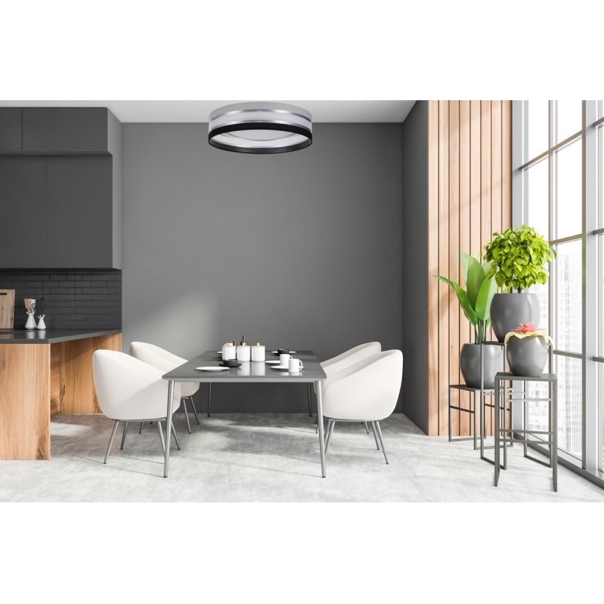 Plafoniera LED dimmerabile SMART CORAL GOLD LED/24W/230V nero/grigio+ telecomando