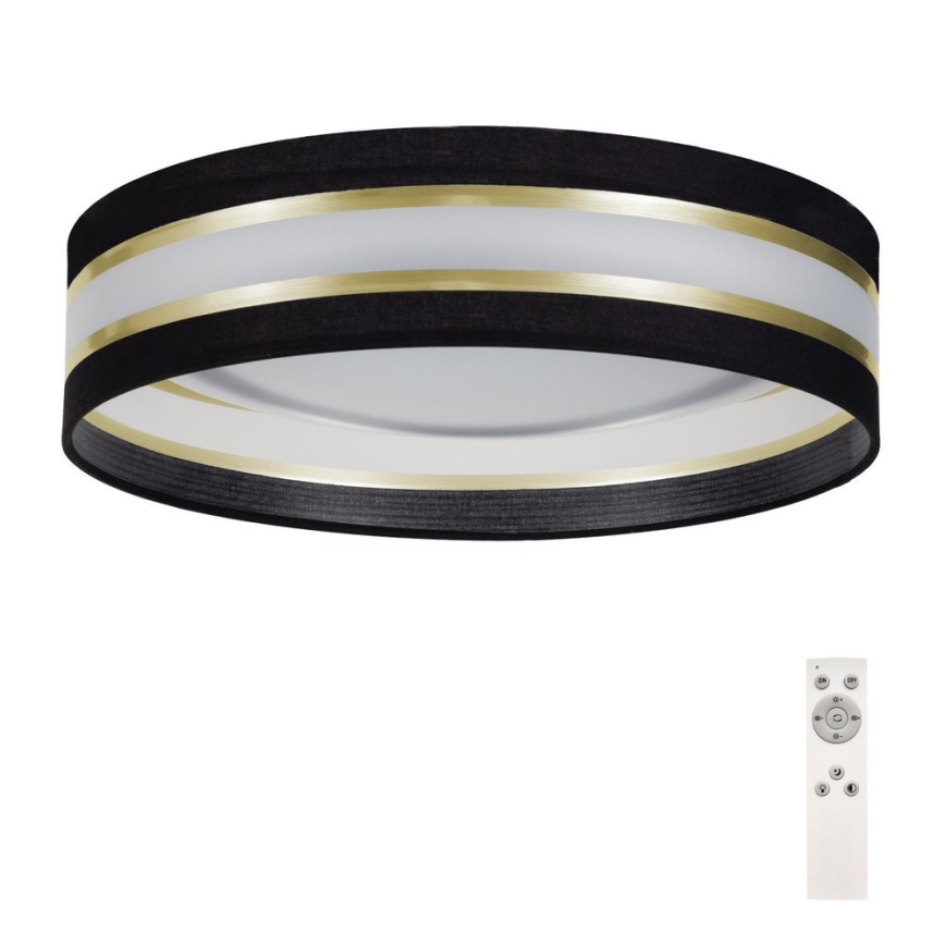 Plafoniera LED dimmerabile SMART CORAL GOLD LED/24W/230V nero/oro + telecomando