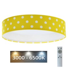 Plafoniera LED dimmerabile SMART GALAXY KIDS LED/24W/230V 3000-6500K punti giallo/bianco + telecomando