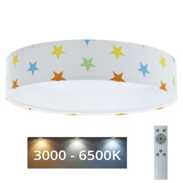 Plafoniera LED dimmerabile SMART GALAXY KIDS LED/24W/230V 3000-6500K stelle colorate + telecomando