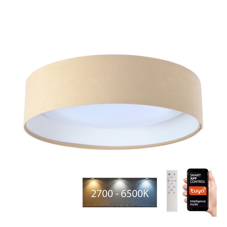 Plafoniera LED dimmerabile SMART GALAXY LED/24W/230V d. 45 cm 2700-6500K Wi-Fi Tuya beige/bianco + telecomando