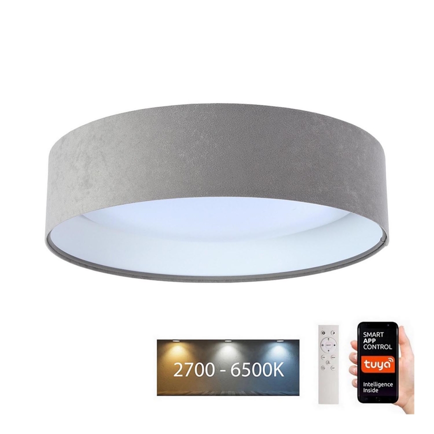 Plafoniera LED dimmerabile SMART GALAXY LED/24W/230V d. 45 cm 2700-6500K Wi-Fi Tuya grigio/bianco + telecomando