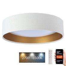 Plafoniera LED dimmerabile SMART GALAXY LED/36W/230V d. 55 cm 2700-6500K Wi-Fi Tuya bianco/oro + telecomando