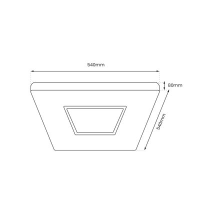 Plafoniera LED dimmerabile SPARKY LED/65W/230V 3000-6000K + telecomando