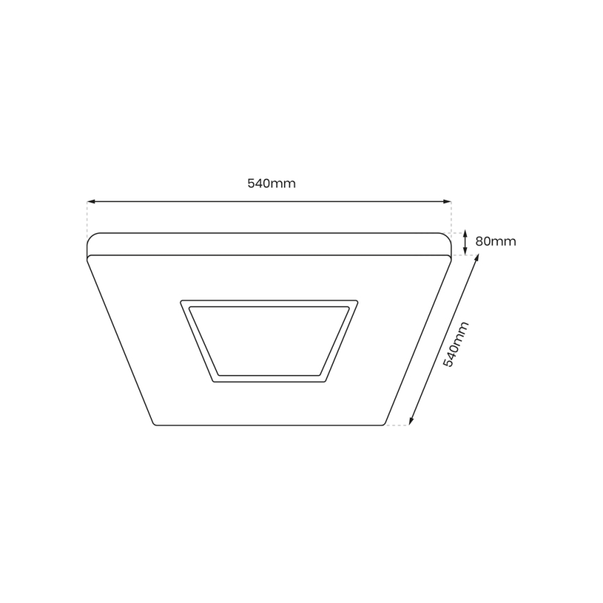 Plafoniera LED dimmerabile SPARKY LED/65W/230V 3000-6000K + telecomando