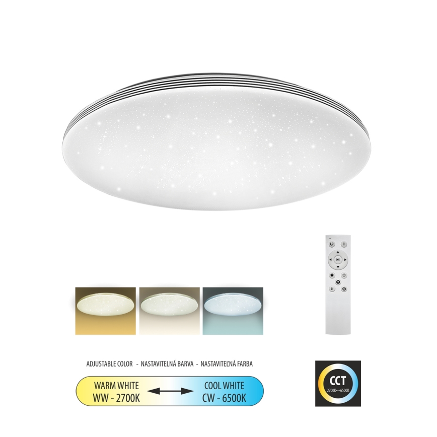 Plafoniera LED dimmerabile VENTA LED/36W/230V 2700-6500K diametro 48 cm + telecomando