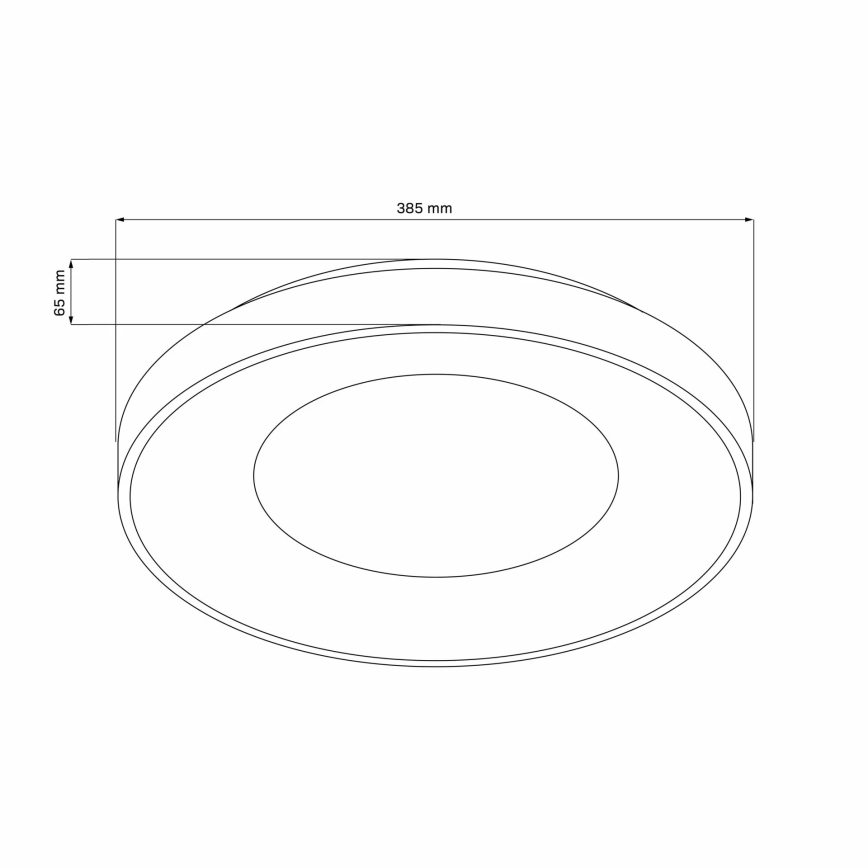 Plafoniera LED dimmerabile da bagno WITOLD LED/48W/230V Ø 38,5 cm 3000-6000K IP44 + telecomando