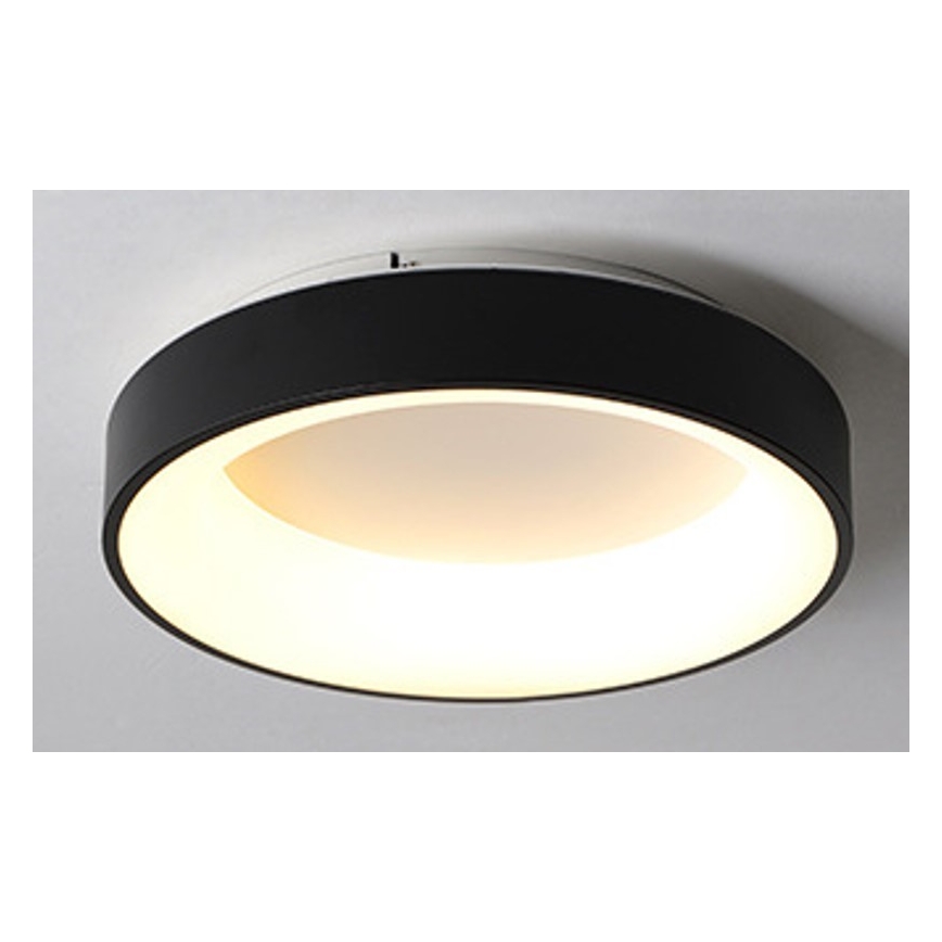 Plafoniera LED DRAX, 32 W, 230 V, 3000–6000 K (temperatura colore regolabile), Ø 38 cm, nera