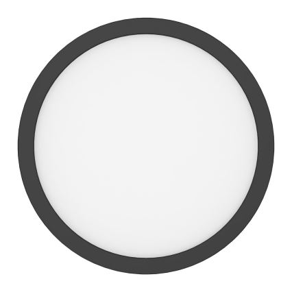 Plafoniera LED EVORA 24W 230V 3000/4000/6000K Ø 30 cm nera