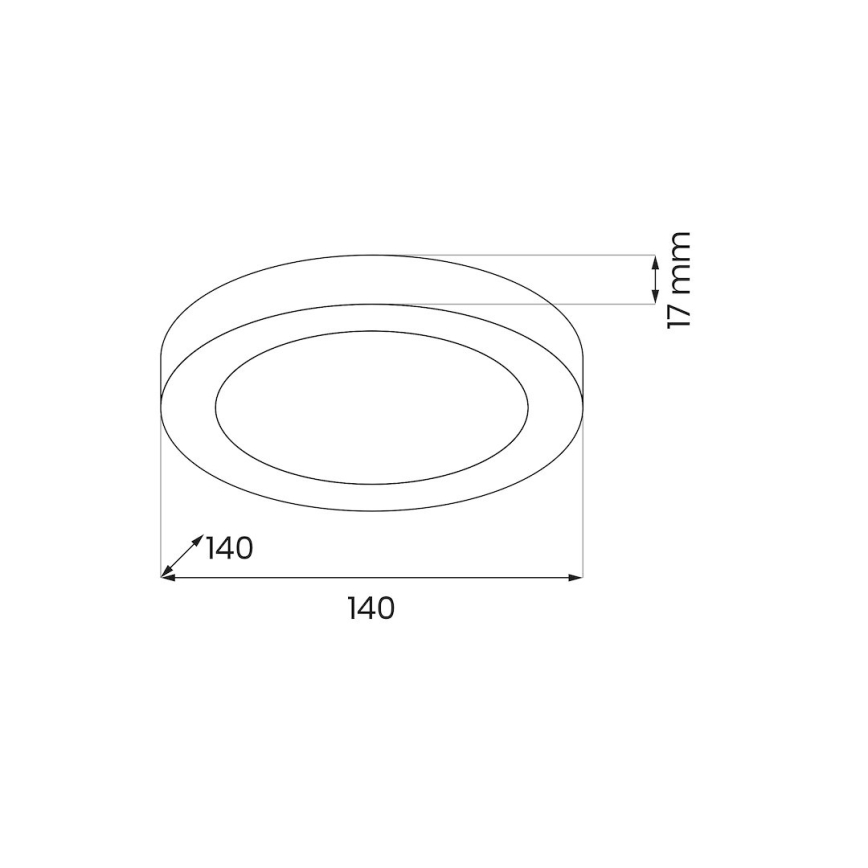Plafoniera LED EVORA LED/6W/230V 3000/4000/6000K Ø 14 cm bianca
