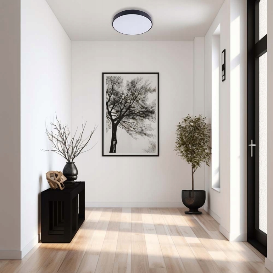 Plafoniera LED FELIZ LED/30W/230V 4000K diametro 30 cm nero