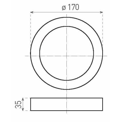 Plafoniera LED FENIX LED/12W/230V 2800K