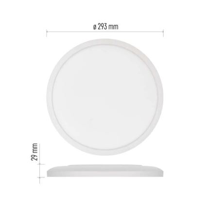 Plafoniera LED FLORI LED/18W/230V 4000K bianco diametro 29 cm