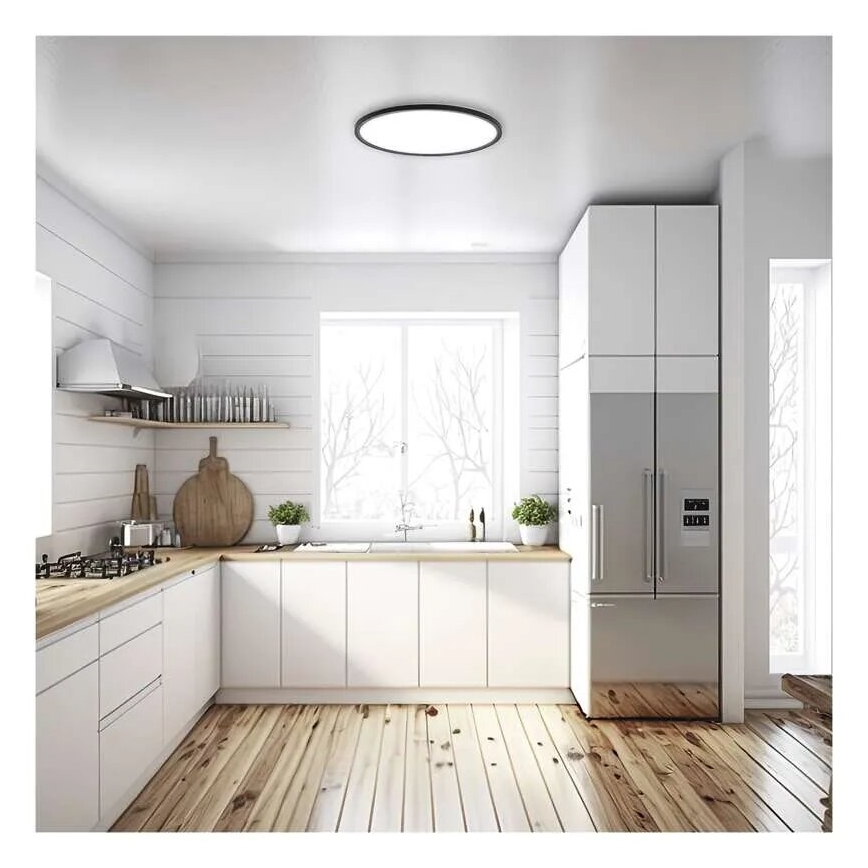 Plafoniera LED FLORI LED/18W/230V 4000K nero diametro 29 cm