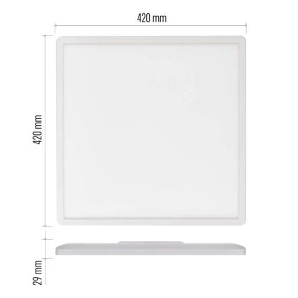 Plafoniera LED FLORI LED/22W/230V 4000K bianco 42x42 cm