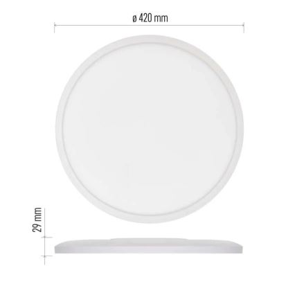 Plafoniera LED FLORI LED/22W/230V 4000K bianco diametro 42 cm