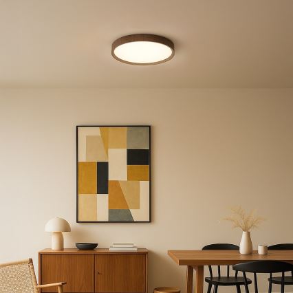Plafoniera LED FOREST 24W/230V, Ø 39 cm, marrone