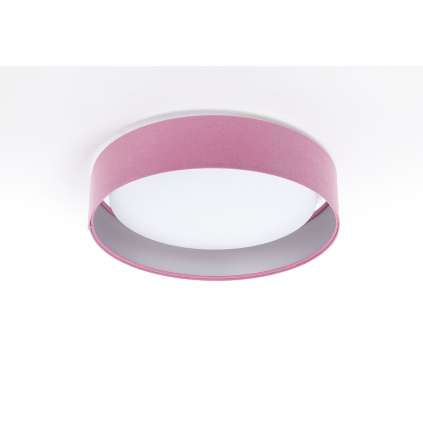 Lampada da soffitto LED GALAXY LED/24W/230V diam. 44 cm rosa/argento