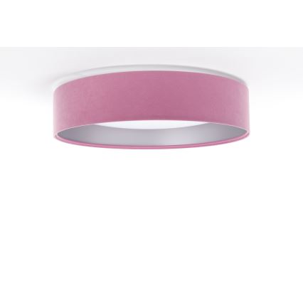 Lampada da soffitto LED GALAXY LED/24W/230V diam. 44 cm rosa/argento