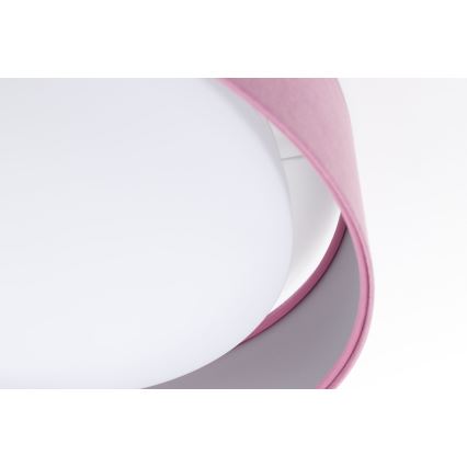 Lampada da soffitto LED GALAXY LED/24W/230V diam. 44 cm rosa/argento