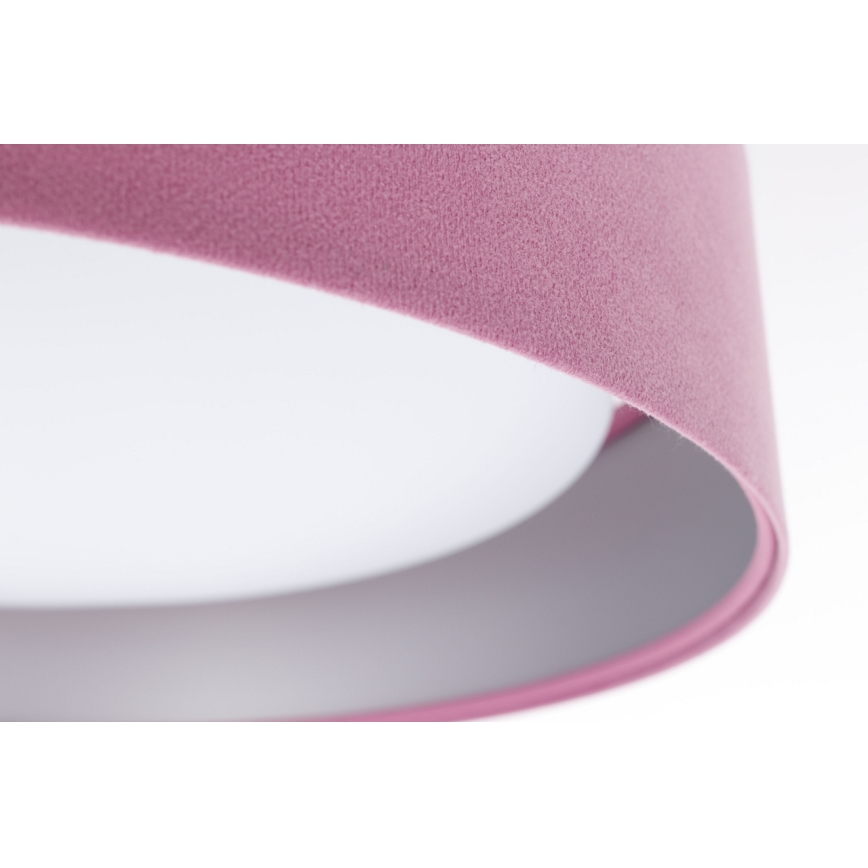 Lampada da soffitto LED GALAXY LED/24W/230V diam. 44 cm rosa/argento