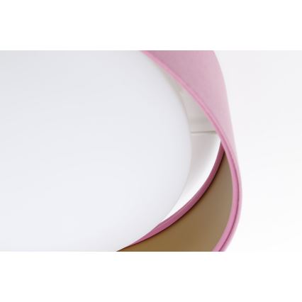 Lampada da soffitto LED GALAXY LED/24W/230V diam. 44 cm rosa/oro