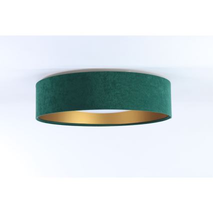 Lampada da soffitto LED GALAXY LED/24W/230V diam. 44 cm verde/oro