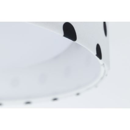 Lampada da soffitto LED per bambini GALAXY KIDS LED/24W/230V a pois bianco/nero