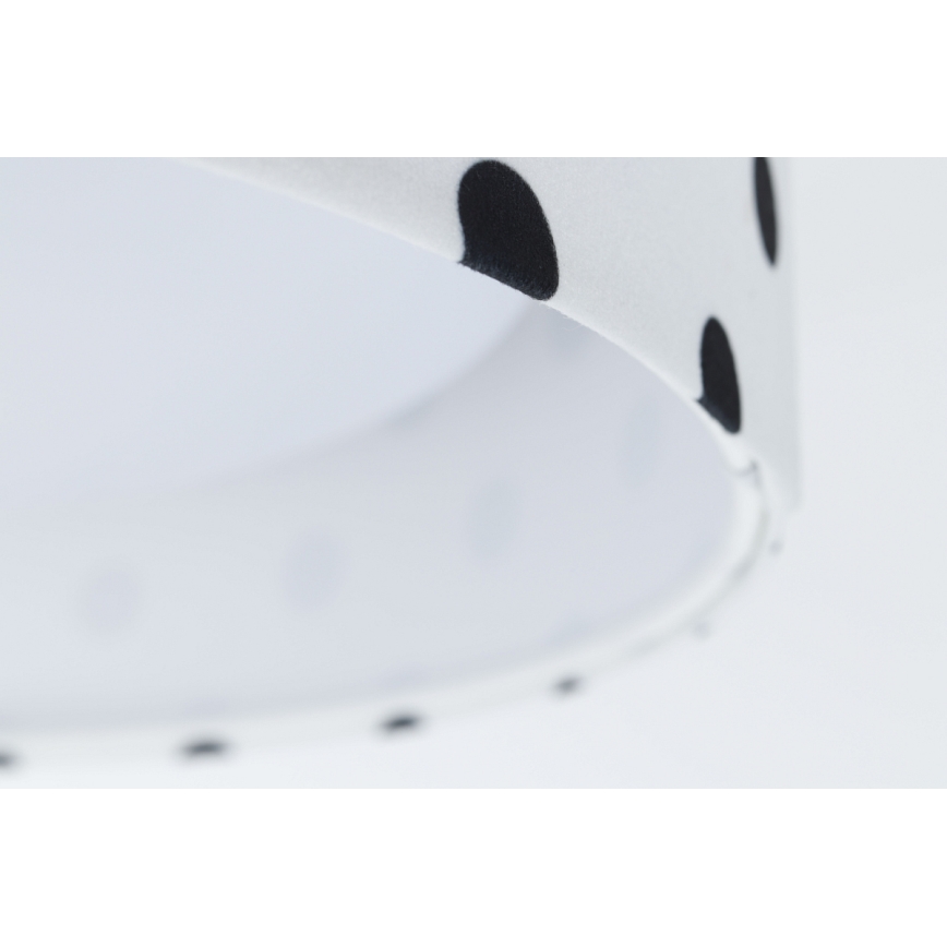 Lampada da soffitto LED per bambini GALAXY KIDS LED/24W/230V a pois bianco/nero