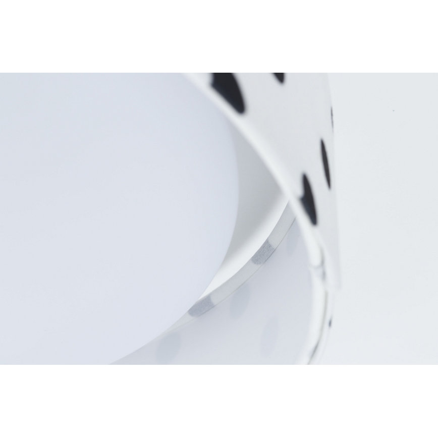 Lampada da soffitto LED per bambini GALAXY KIDS LED/24W/230V a pois bianco/nero