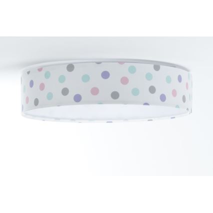 Lampada da soffitto LED per bambini GALAXY KIDS LED/24W/230V a pois multicolore