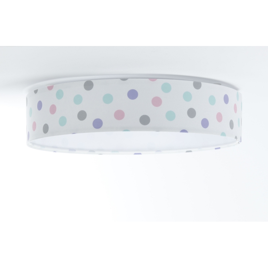 Lampada da soffitto LED per bambini GALAXY KIDS LED/24W/230V a pois multicolore