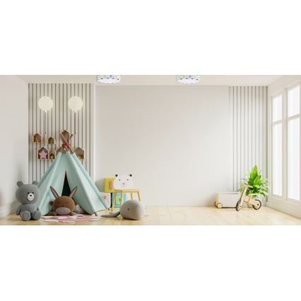 Lampada da soffitto LED per bambini GALAXY KIDS LED/24W/230V a pois multicolore